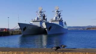 Three chinese navy ships visited victoria bc harbour on a public
relations/joint ops tour of the pacific. supply ship and two frigates
allowed deck tours a...