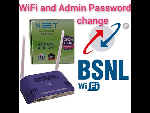 how to change BSNL WiFi password and Admin password in Tamil