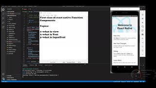 #1 Class View Text Input React native  Function Base Components Urdu/Hindi