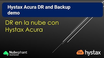 Demo Hystax Acura Disaster Recovery and Backup