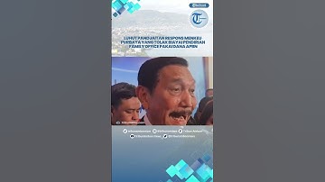 Luhut Pandjaitan Respons Menkeu Purbaya yang Tolak Biayai Pendirian Family Office Pakai Dana APBN