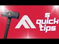 The finals 5 quick sledgehammer tips