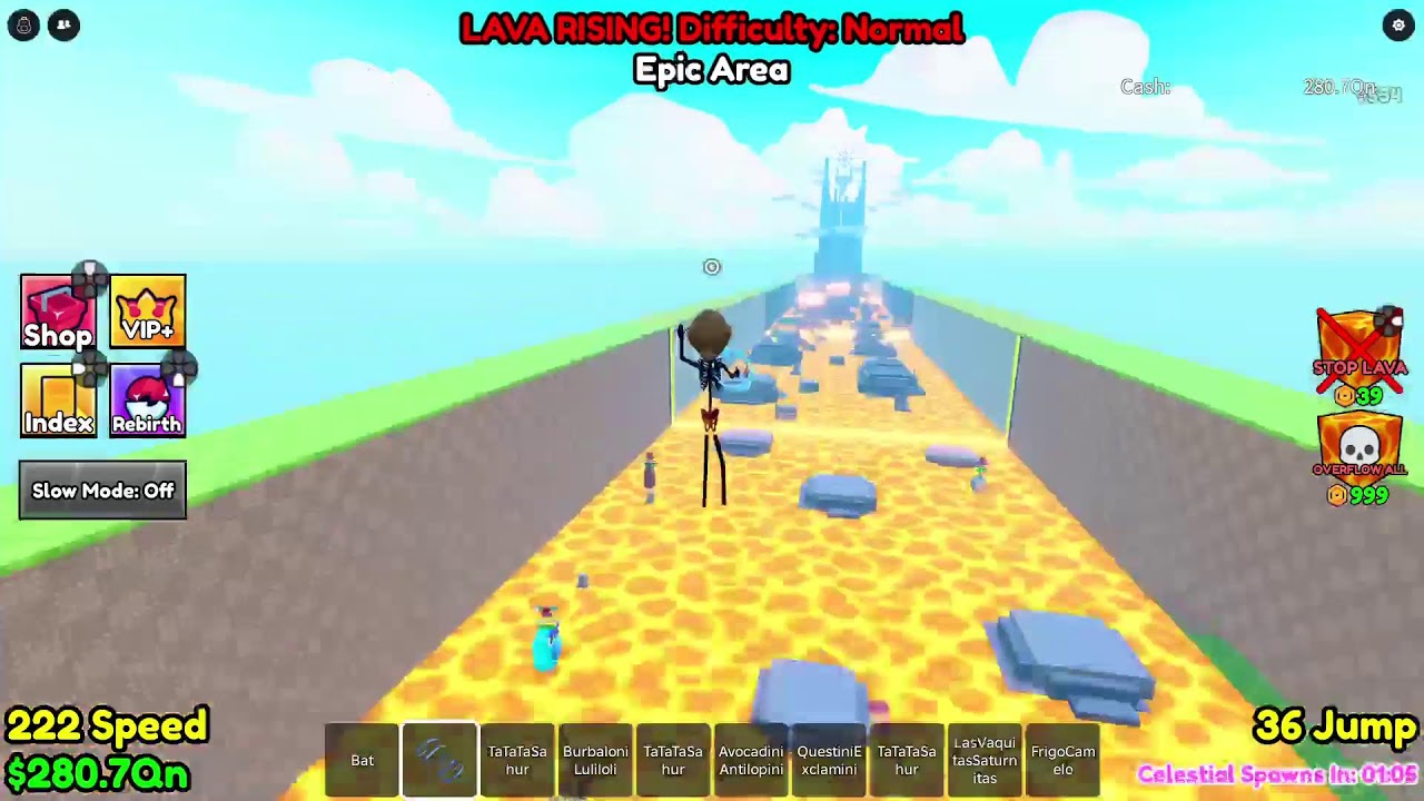 SURVIVE LAVA FOR A BRAINROT ROBLOX