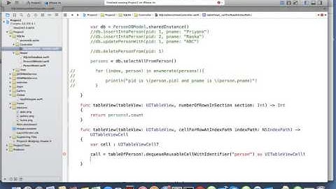 iOS Swift sqlite creating table | Nimap Infotech - Tutorial 93