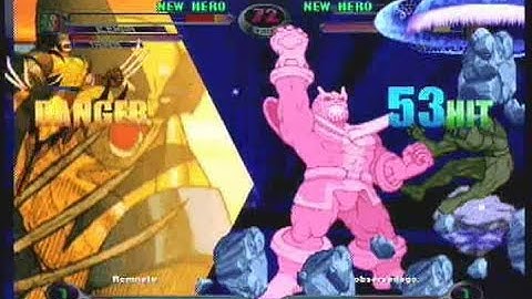 MvC2: Thanos/WolvieThrow to FSD 100% Combo