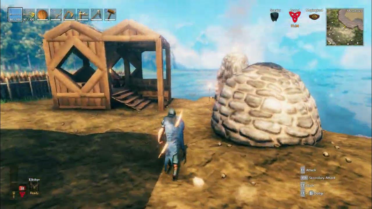 Valheim Crafting Bronze Pickaxe Gameplay YouTube