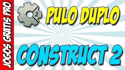 Como fazer pulo duplo no jogo de plataforma - Como criar jogos no Construct2