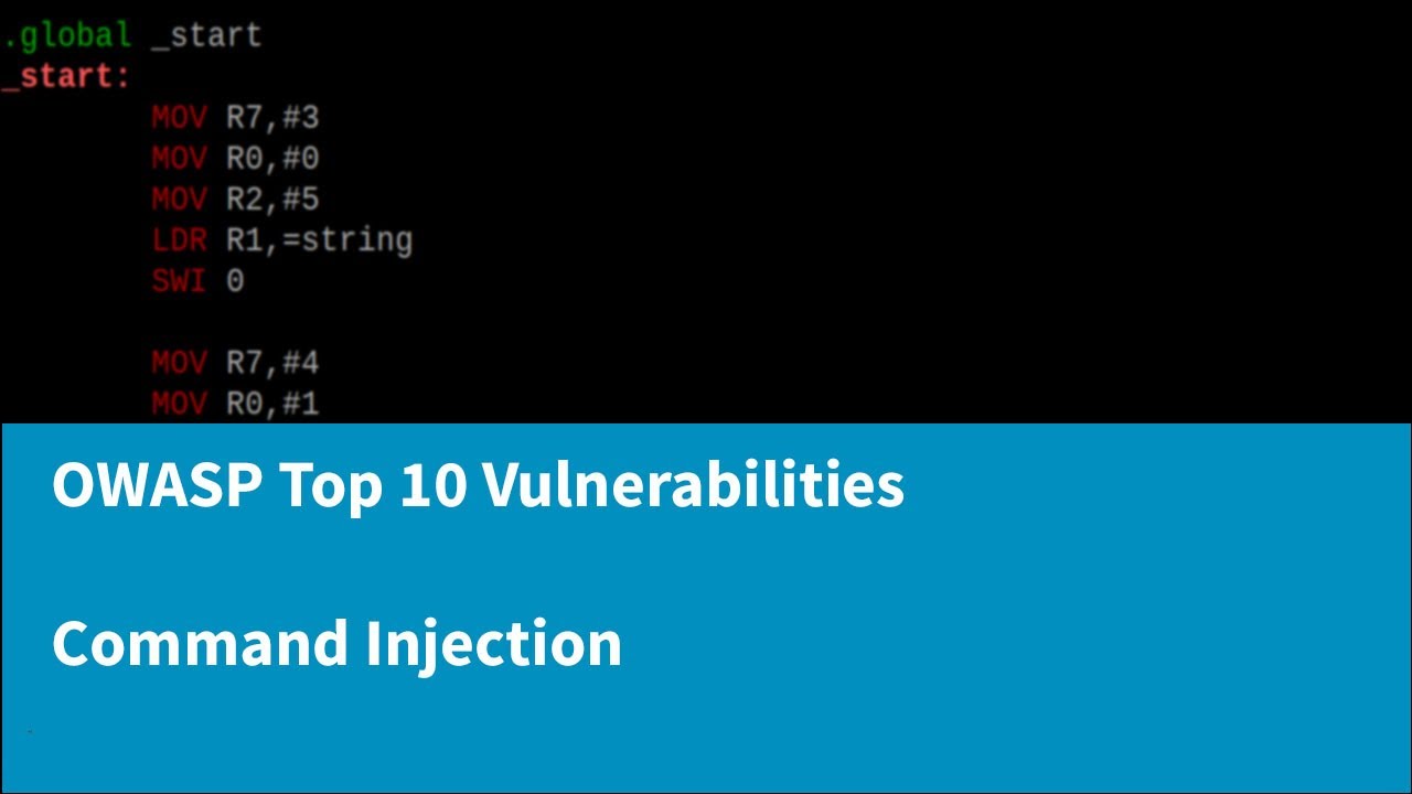 An Introduction to OWASP Top 10 Vulnerabilities - Command Injection ...
