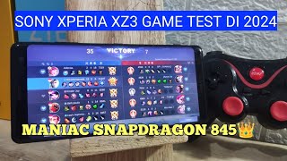 SONY XPERIA XZ3 di 2024 apakah masih wortith Buat Main Mobile Legends? Snapdragon 845 TEST GAMING