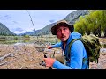 Fishing a tiny lake filled with giant trout