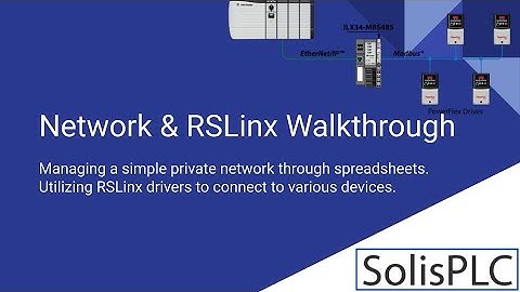 PLC Networking Basics Tutorial | RSLinx Classic Lite EtherNet/IP Driver Configuration User Training
