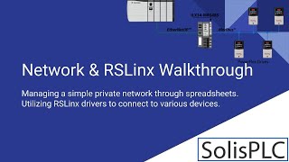 PLC Networking Basics Tutorial | RSLinx Classic Lite EtherNet/IP Driver Configuration User Training