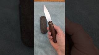 Helios Front Flipper with WW2 Burlap Micarta - SG2 San Mai by Stephane Espi
