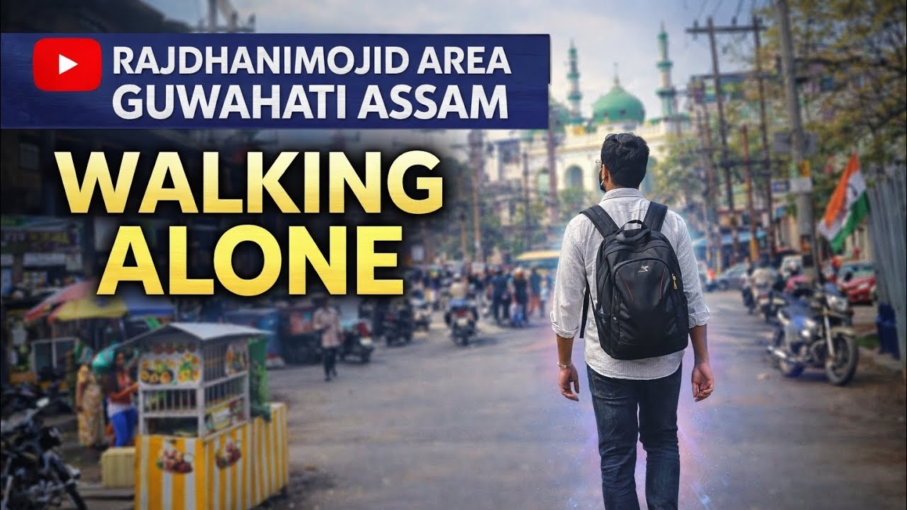 Walking alone Guwahati streets @Openskyodyssey #openskyodyssey #walking #travel #India 