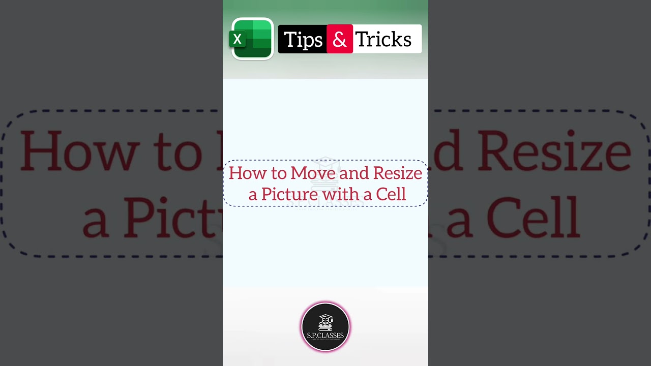New Excel Tips & Tricks | How to Move & Resize a Picture with Cell in Excel | 