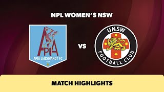 NPL Women's NSW Round 11 Highlights – APIA Leichhardt v UNSW FC