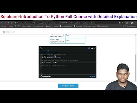 10 Fitness Goals_Sololearn Introduction To Python Courses Practices Problem.