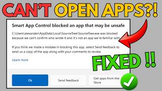 how to fix smart app control blocked an app that may be unsafe  on Windows 11 (2026)
