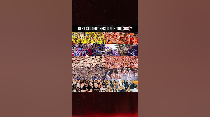 Which #Big12 school has the best student section? 📣