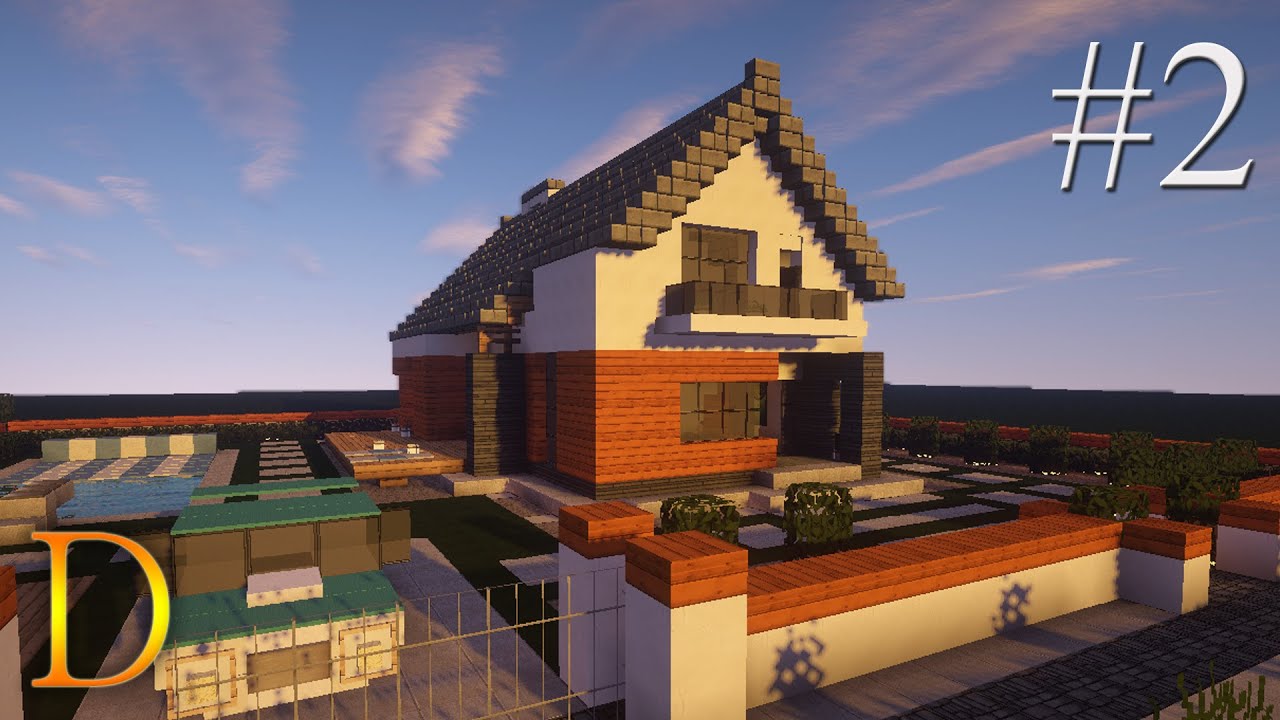 MINECRAFT PORADNIK - Jak zbudować: modern house z basenem 