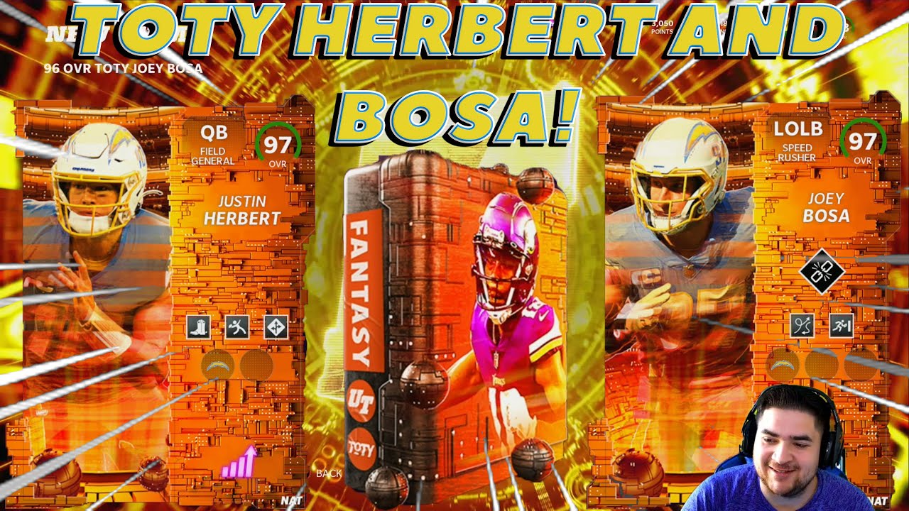 TOTY JUSTIN HERBERT AND JOEY BOSA! Chargers Theme Team Madden 22!