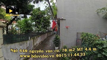 Chính chủ bán đất ngõ 640 nguyễn văn cừ, Long Biên 70 m² MT 4.4 m