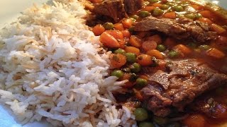 Lebanese style Bazella ( peas and carrots stew ) - طريقة تحضير يخنة البازيلا والجزر