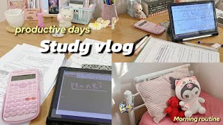 Study Vlog Productive Day, Lots Of Studying