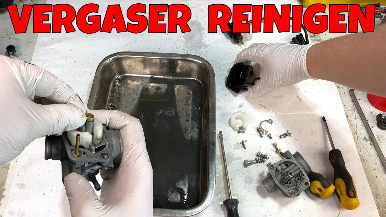 Roller Vergaser ganz einfach komplett reinigen von A bis Z und dabei gleich überprüfen YouTube