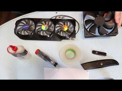 Video: How To Lubricate A Graphics Card Fan