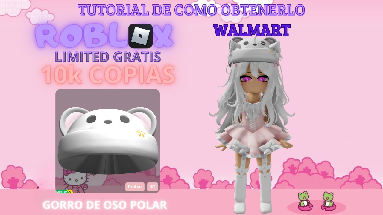 (LIMITED) ROBLOX - OBTEN TU UGC GORRO DE OSO EN WALMART CON 10K COPIAS ...