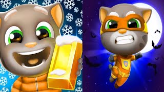 Talking Tom Gold Run, Talking Tom Hero Dash  -  Las Vegas Football Events, Hilloween  -  Android iOS screenshot 2