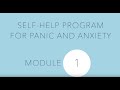 Self-help for panic and anxiety 1: Introduction