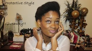 Cute Protective Style [Natural Hair] & GIVEAWAY