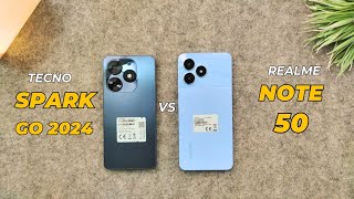 Realme Note 50 vs Tecno Spark Go 2024 | Comparison & Speed Test | T606 vs T612 | 90Hz |