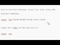 How to Activate Windows 11-pro for Free Using CMD