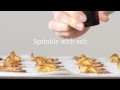 How to make apple chips with a salted caramel topping