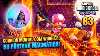 Gameplay #83 - Super Mario Bros Wonder - Corrida Wiggler no Pântano Magmático com Toadette!