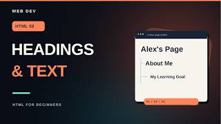 HTML Headings, Paragraphs & Text Explained | HTML for Beginners #2