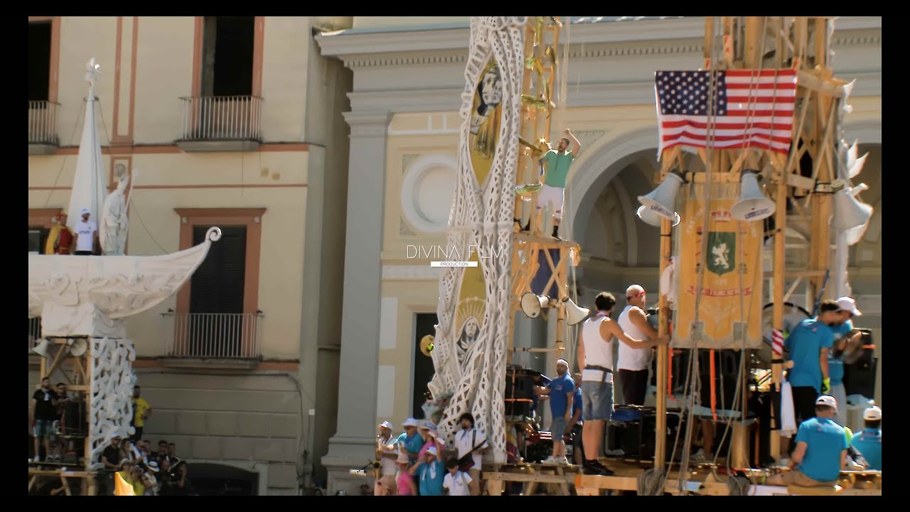 NOLA 2025 - GIGLIO DEL BETTOLIERE ARRIVO IN PIAZZA DUOMO - PARANZA LA MONDIALE