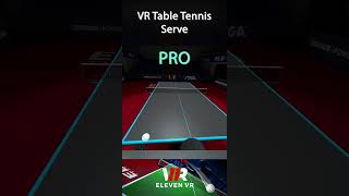 Noob vs Pro - VR Table Tennis Serve
