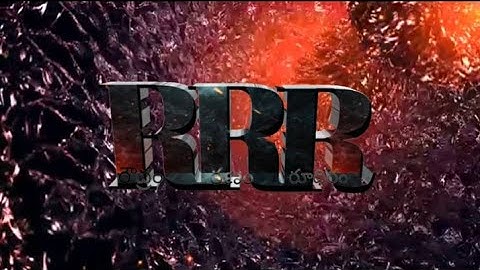 RRR cinematic title || TRAILER intro || tutorial in kinemaster