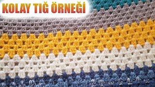 Tığ işi kolay bebek battaniye modeli - Çok Kullanışlı Tığ İşi Battaniye - Easy Knitting Pattern
