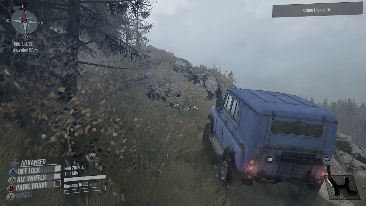 Spintires: MudRunner - Climb a hill (PC 1440p)