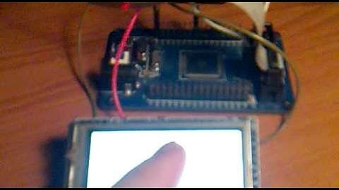 XPT2046 touch screen controller demo