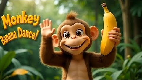 Monkey Banana Dance 🐒 | kids rhymes | Wondertoon stories 🌸 Songs for Children ,kids rhymes 