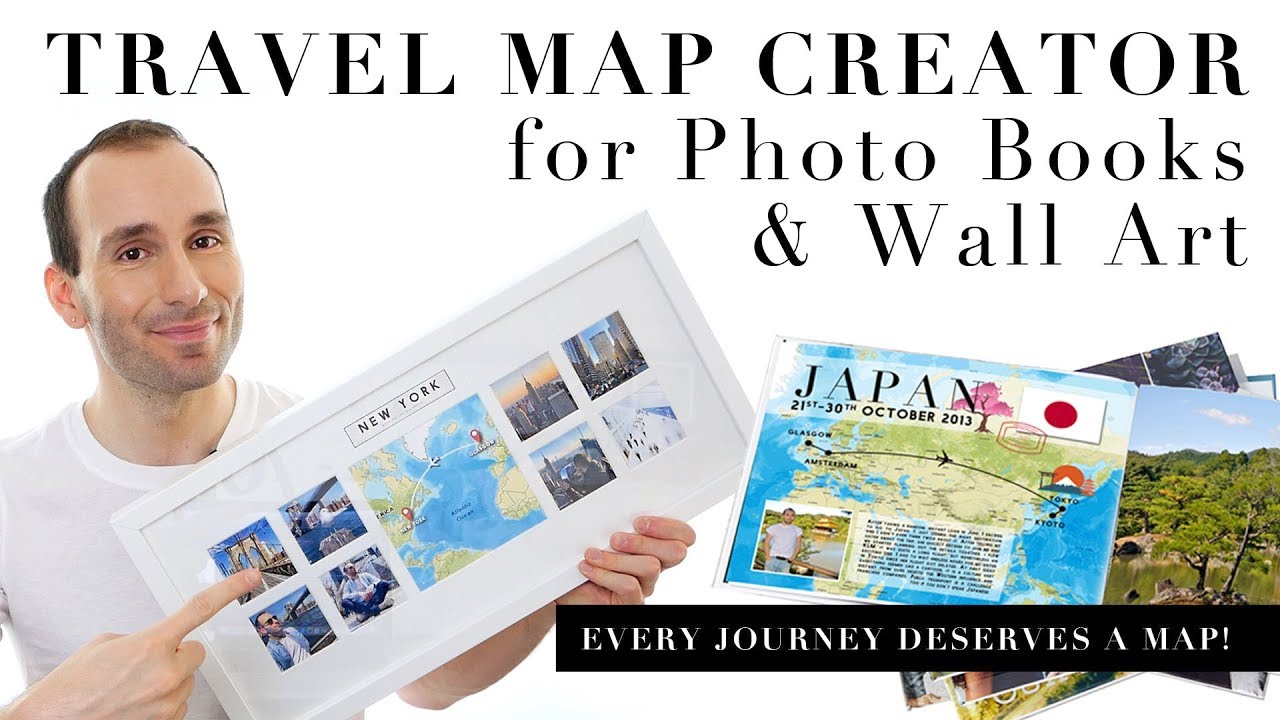 travel maps for photo books