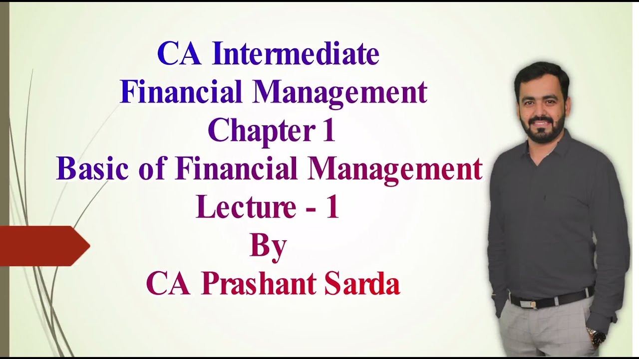 CA Inter FM Demo Lec 1 by CA Prashant Sarda - YouTube