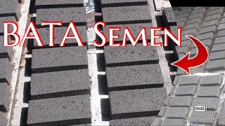 cara membuat bata semen#batako#brick cement#