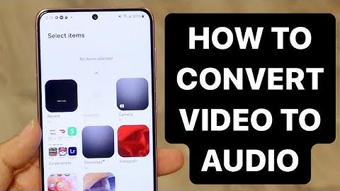 How To Convert Video To Audio On Android! (2024)